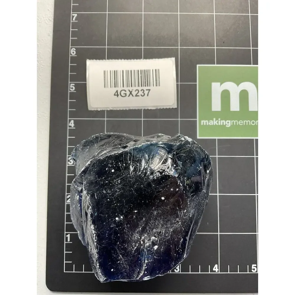 Cobalt Translucent‎ Art Glass Cullet Glowing Manganese Slag Glass #4GX237